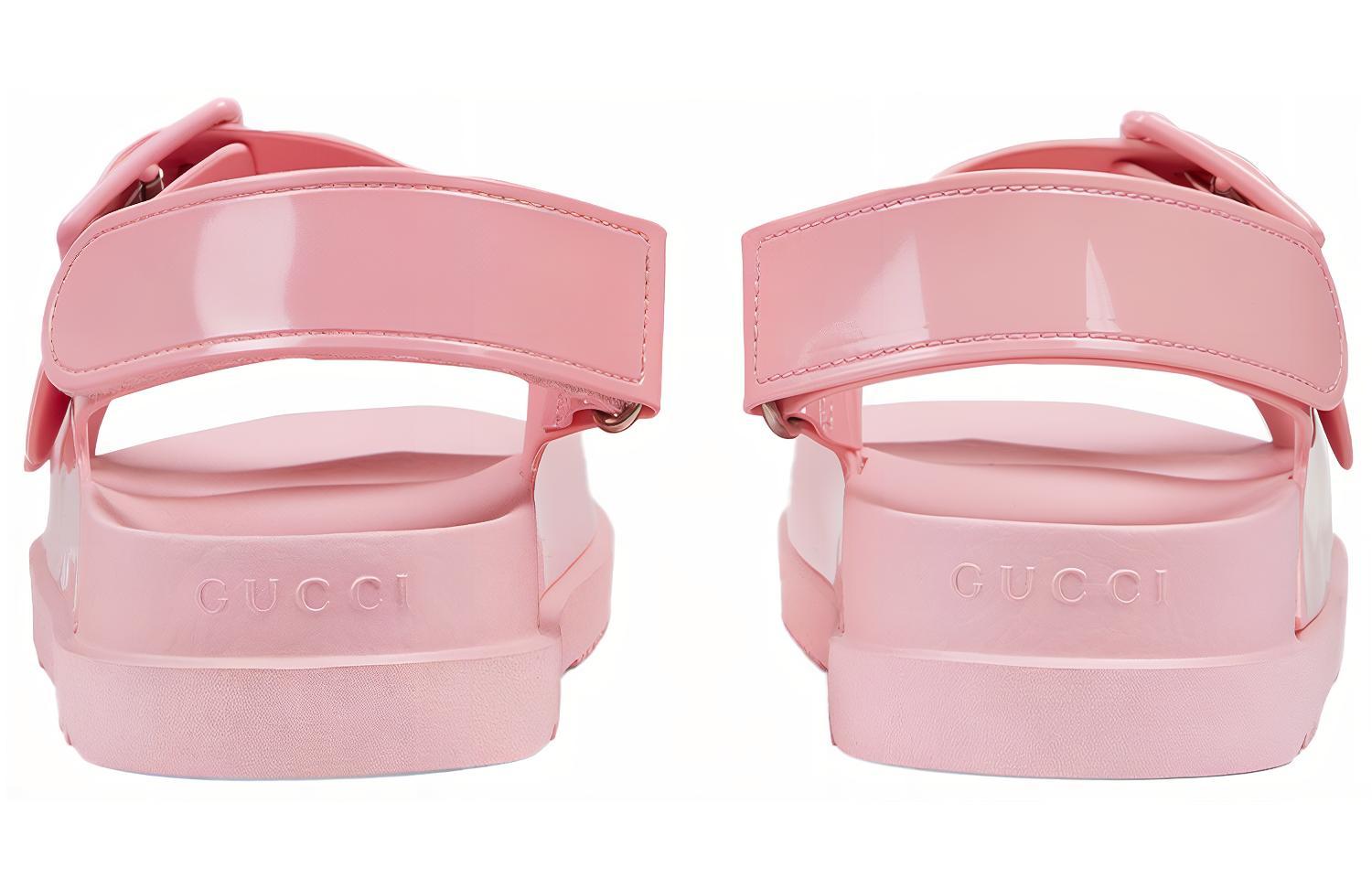 Сандалии Gucci Женские сандалии GUCCI G (светло-розовый) — фото 5