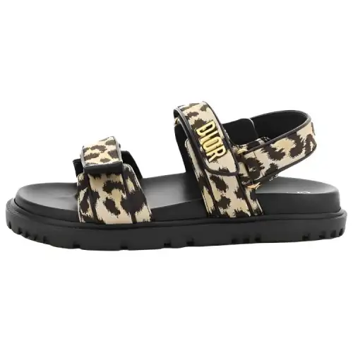 DIOR DiorAct One Strap Sandals Women's Black