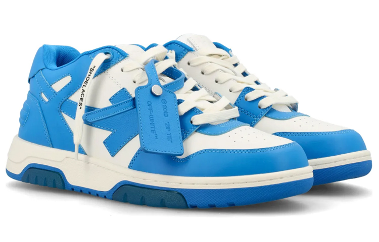 Мужские кроссовки OFF-WHITE Out Of Office (сине-белый) — фото 3