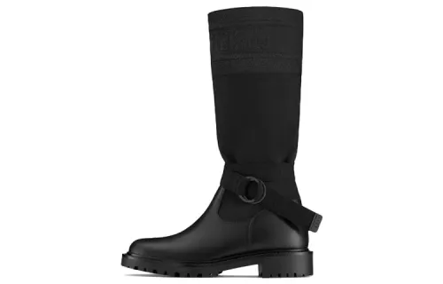 DIOR D Major Knee high Boots Women's Black