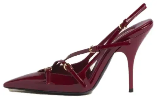 MIU MIU 105mm Buckle-detail Slingblack Pumps