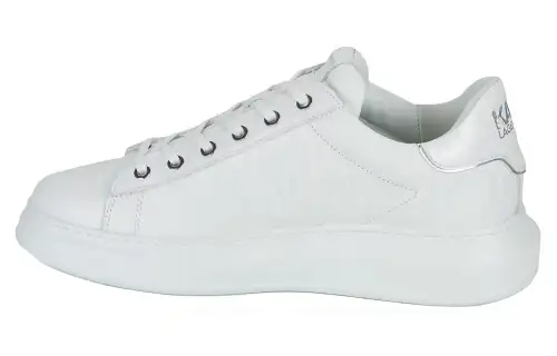 KARL LAGERFELD / Karl Lagerfeld Jeans Leather Low top Skateboard Shoes Men's White