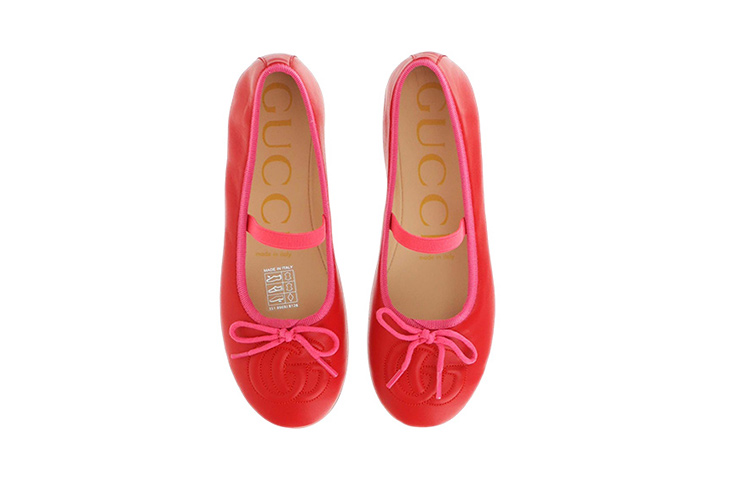 Детские кеды Gucci Низкие (красные) — фото 3