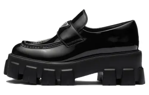 PRADA Moonlith Patent Leather Loafers