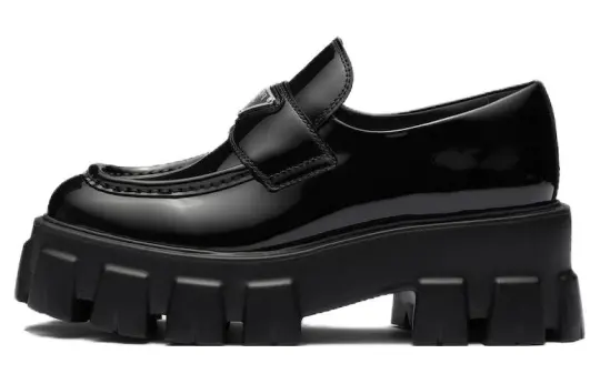 PRADA Moonlith Patent Leather Loafers