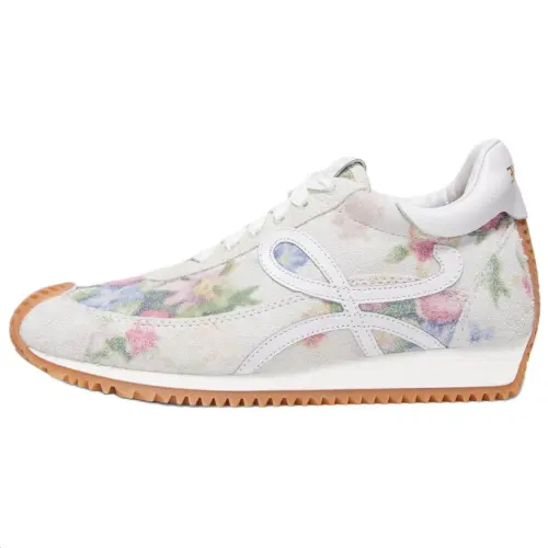 LOEWE Flow Runner Suede Low top Casual Shoes Women's White