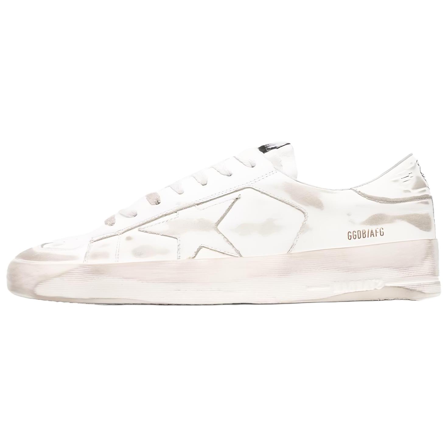 Golden Goose Stardan Low top Stylish Skateboarding Shoes Men's White