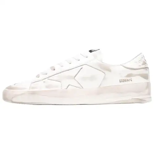 Golden Goose Stardan Low top Stylish Skateboarding Shoes Men's White