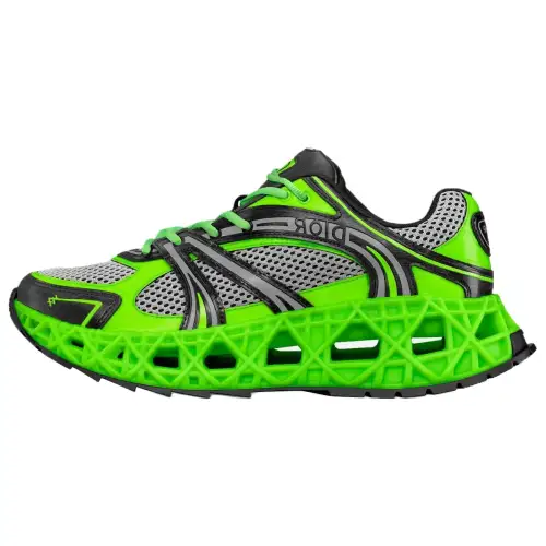 DIOR B35 NXXT Mesh Low top Casual Shoes Men's Green Black Limited Edition Numbered Edition