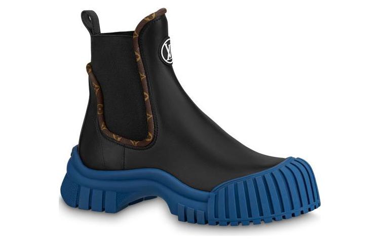 LOUIS VUITTON Ruby Flat Ranger Boots 'Black' Women's