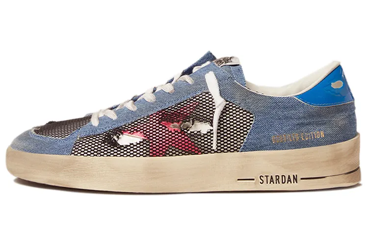 Golden Goose Stardan Stylish Skateboarding Shoes Men's Blue