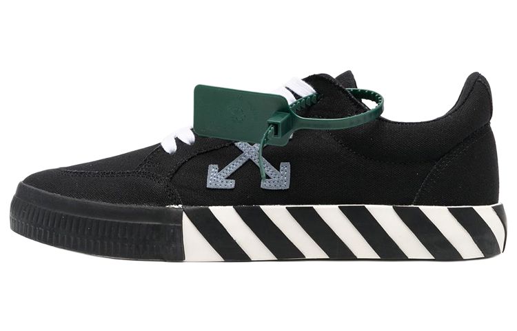 Мужские кеды OFF-WHITE Vulcanised (черные)