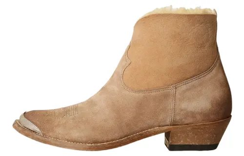 Golden Goose Shearling-lined Western Ankle Boots