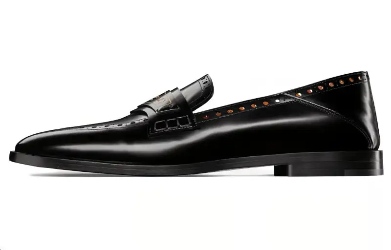 DIOR Boy Cow Leather Loafers Women's Black
