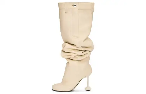 LOEWE Toy Knee high Boots 9cm Women's Beige