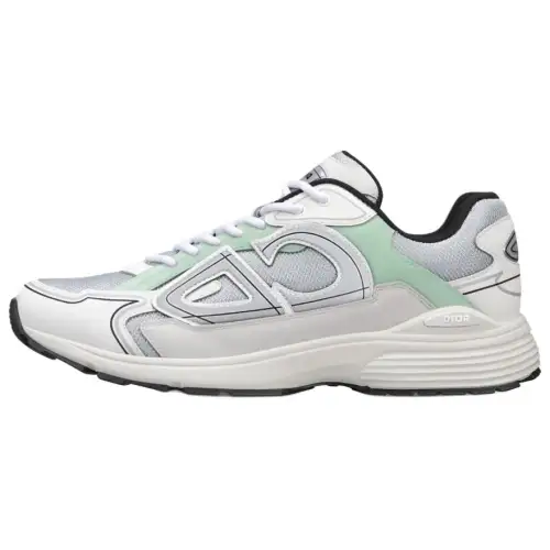 DIOR B30 Low top Casual Shoes Men's Gray Green