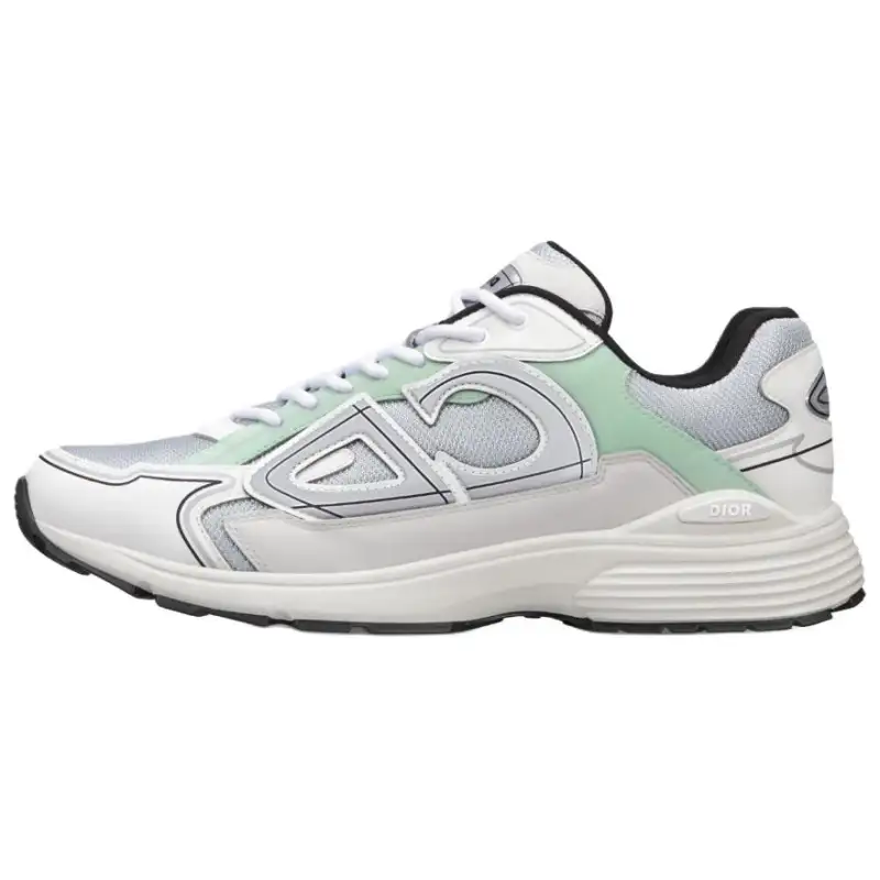 DIOR B30 Low top Casual Shoes Men's Gray Green