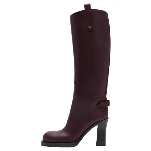 Burberry Cavalier Knee high Boots 8.5cm Women's Russet