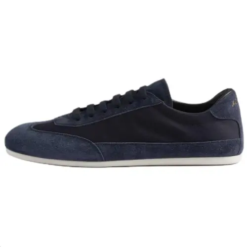 PRADA Suede Low top Skateboard Shoes Men's Blue