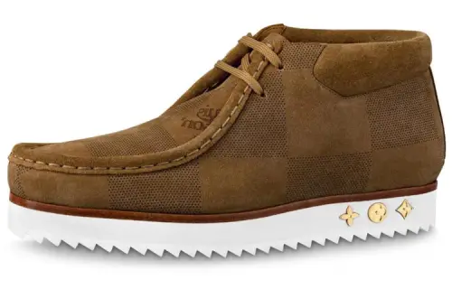 LOUIS VUITTON Mods Comfortable Men's Casual Shoes Men's Beige Yellow