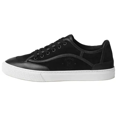 HERMES Get Low top Skateboard Shoes Men's Black