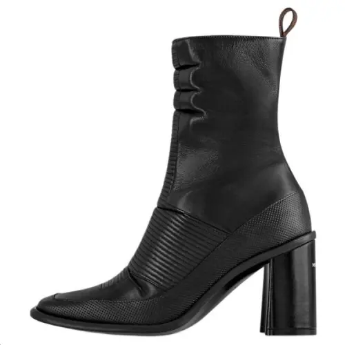 LOUIS VUITTON Berlin Ankle Boots 8cm Women's Black