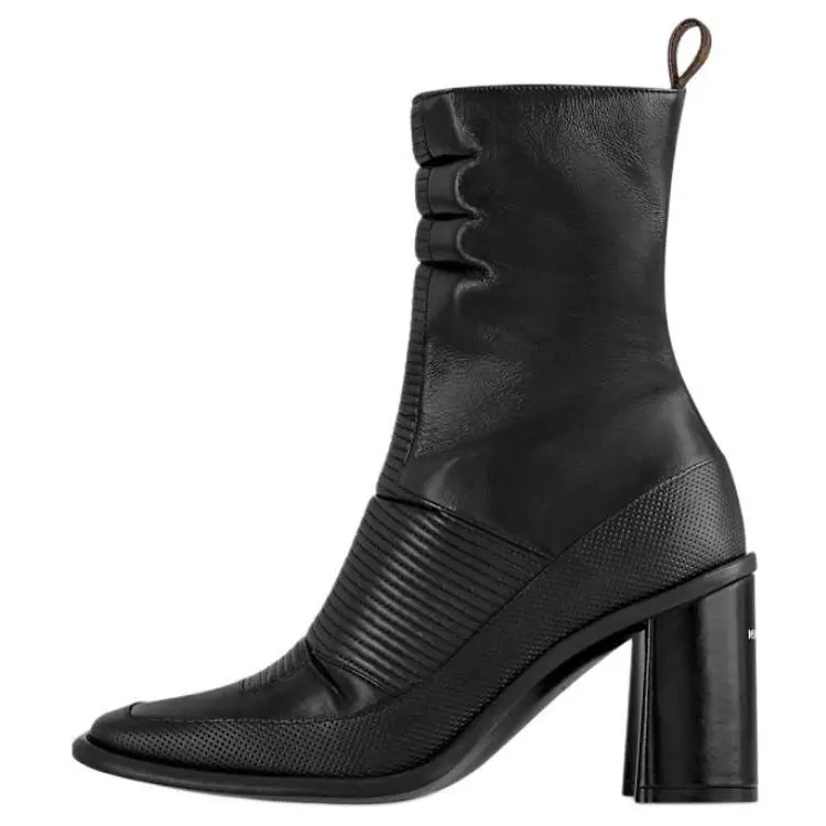 LOUIS VUITTON Berlin Ankle Boots 8cm Women's Black