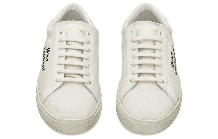 Saint Laurent Court logo-embroidered sneakers Women's