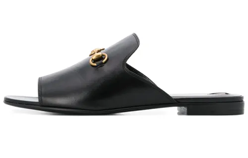 GUCCI Slide Slippers Women's Black