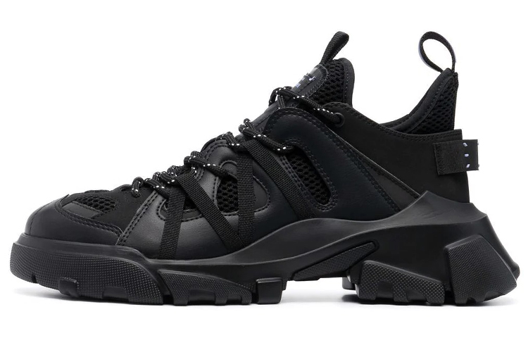 McQ Alexander McQueen Leather Low top Sports Casual Shoes Men's Black