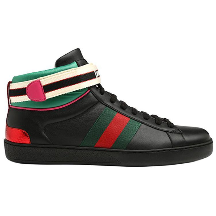 Мужские кеды Gucci ACE (черные) — фото 2