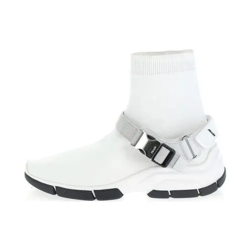 PRADA Women's Logo Sock Knit High 'White'
