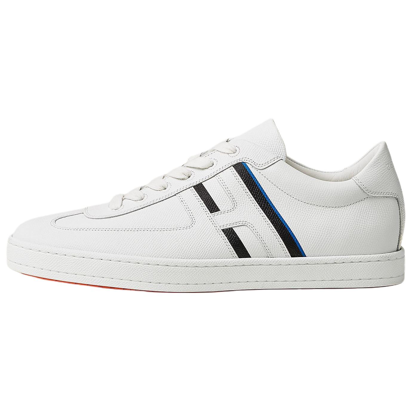 HERMES Boomerang Low top Skateboard Shoes 2.6cm Men's White