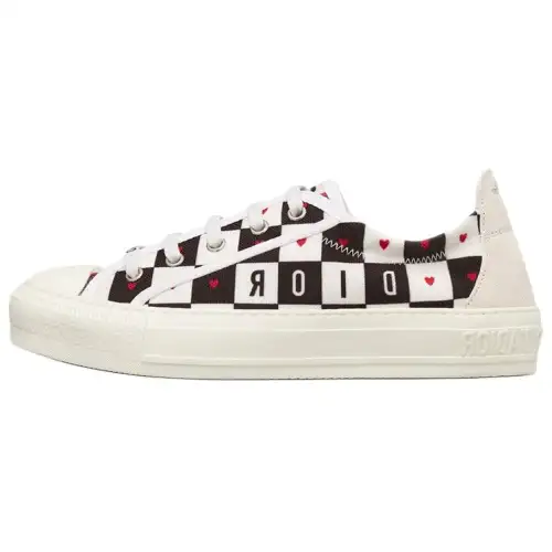 DIOR Walk'n'Dior Platform Shoes Low top Low top Stylish Skateboarding Shoes Women's White Black Red