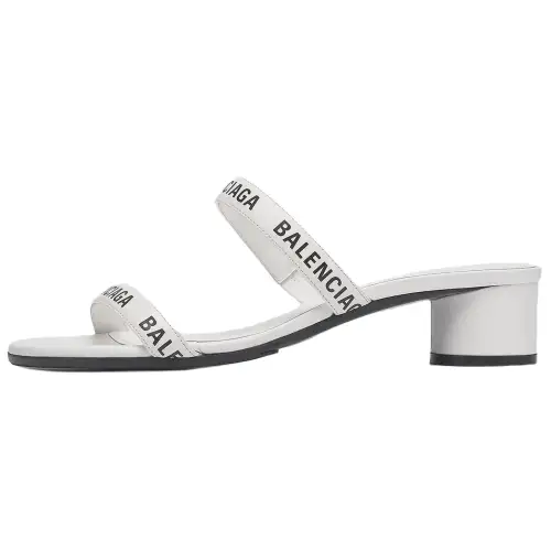 Balenciaga Logo Strap Open Toe Sandals Women's
