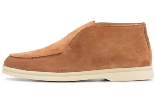 Loro Piana Open Walk Ankle Boots Women's Brown