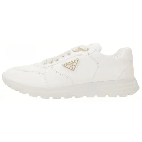 PRADA PRAX 1 Leather Low top Casual Shoes Women's White