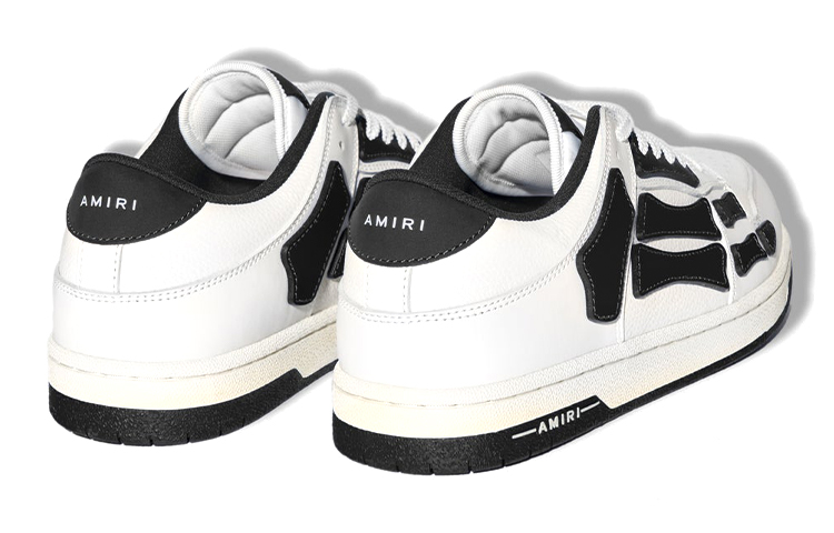 AMIRI Skel Top Low 'White Black'