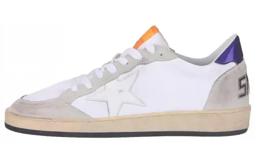 Golden Goose Cow Leather Low top Skateboard Shoes Men's Gray White