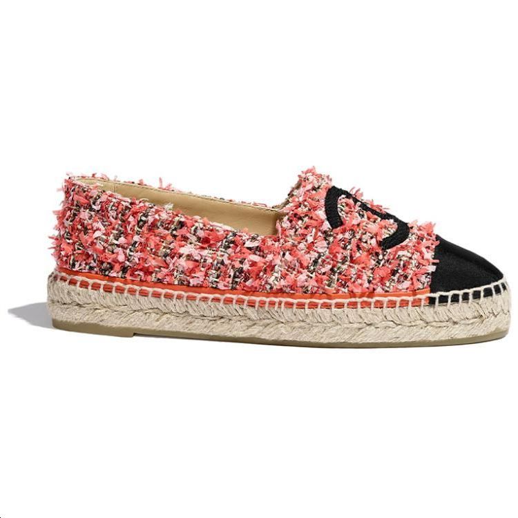 CHANEL Casual Shoes Women's Black Red