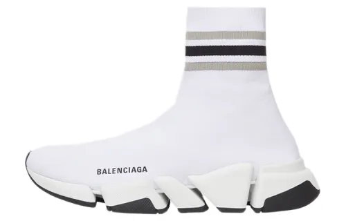 Balenciaga Speed 2.0 Casual Shoes Women's High Top White/Multicolor Color