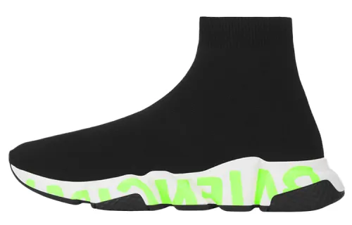 Balenciaga Speed Black Fluo Green
