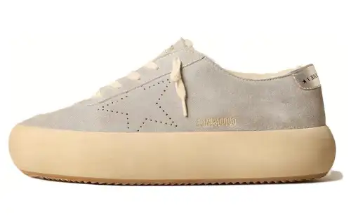 Golden Goose Space Star Cow Split Leather Low top Skateboard Shoes Women's Gray