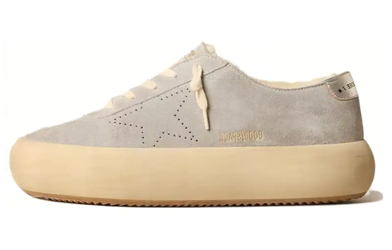 Golden Goose Space Star Cow Split Leather Low top Skateboard Shoes Women's Gray