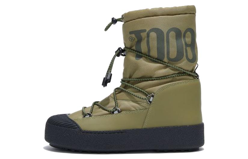 Мужские ботинки Moon Boot Mtrack Polar (зелено-черные)