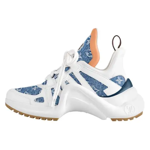 LOUIS VUITTON Archlight Low top Casual Shoes Women's White Blue
