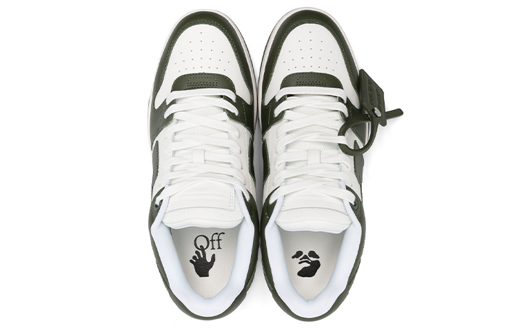 OFF WHITE Out Of Office Ooo Low Tops White Khaki