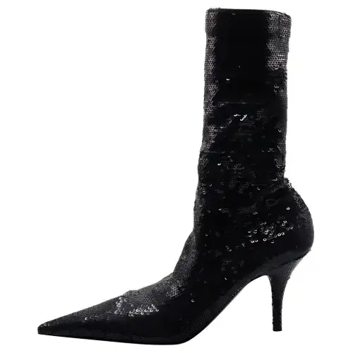 Balenciaga 80mm Knife sequin-embellished boots Women's