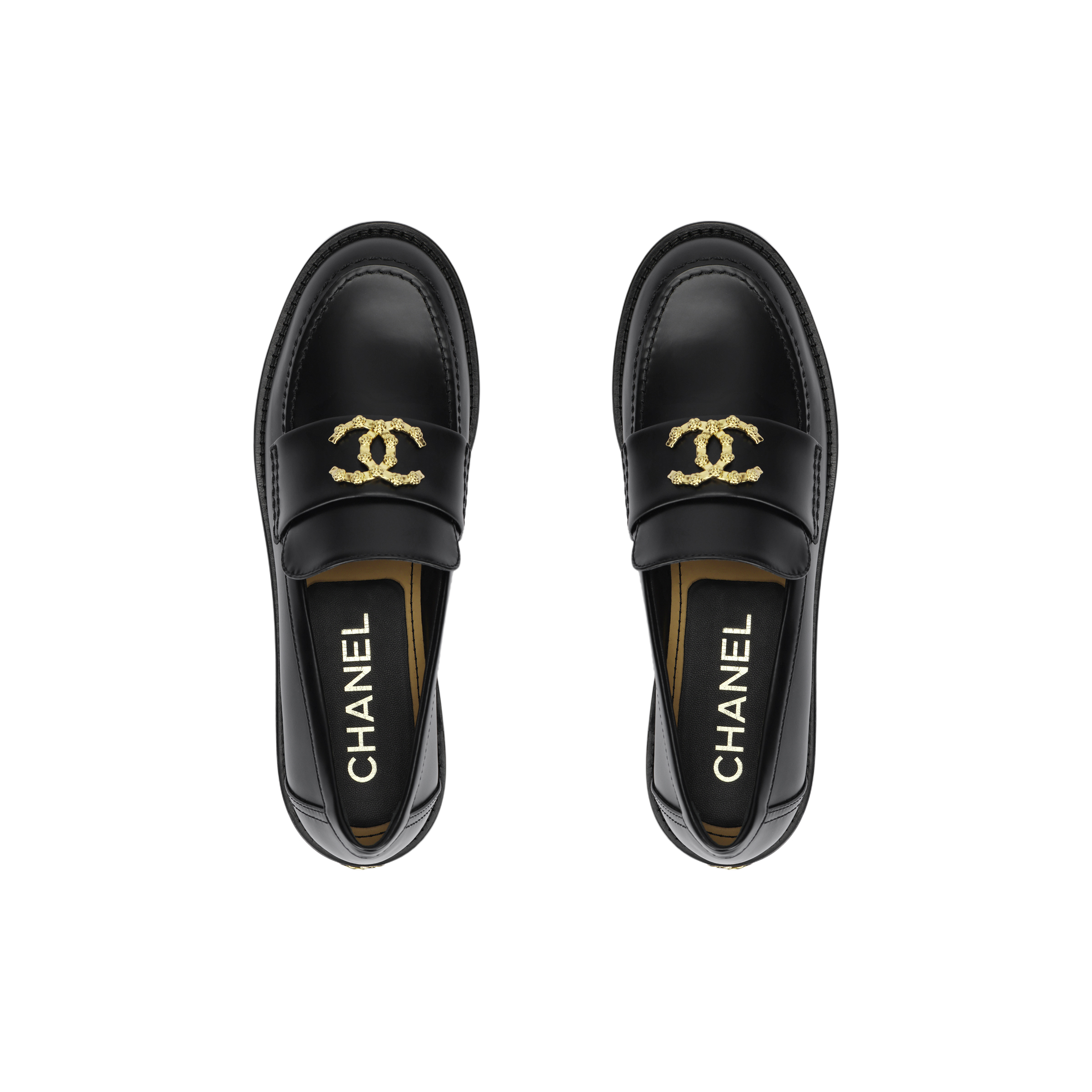 Женские лоферы Chanel (черные) — фото 3