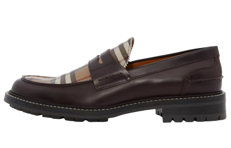 Мужские кеды Burberry Sneakers (коричневые)